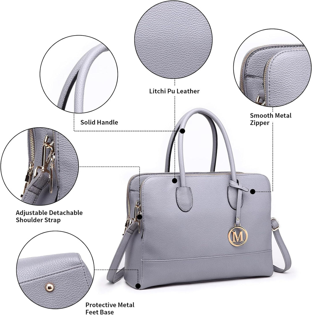 Miss Lulu Aktentasche Handtasche Laptoptasche Arbeitstasche Schultertasche Messenger Bag Retro Elega