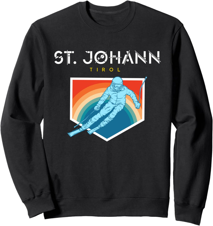 St. Johann Tirol - Österreich Retro 80s Skiferien Geschenk Sweatshirt