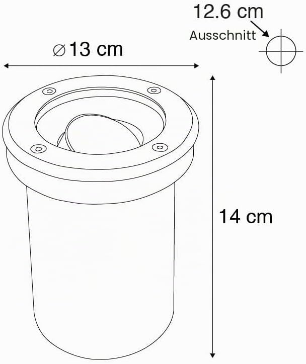 Qazqa - Modern Moderner Outdoor-Bodenstrahler Aussen Befahrbar Stahl I Silber I nickel matt verstell
