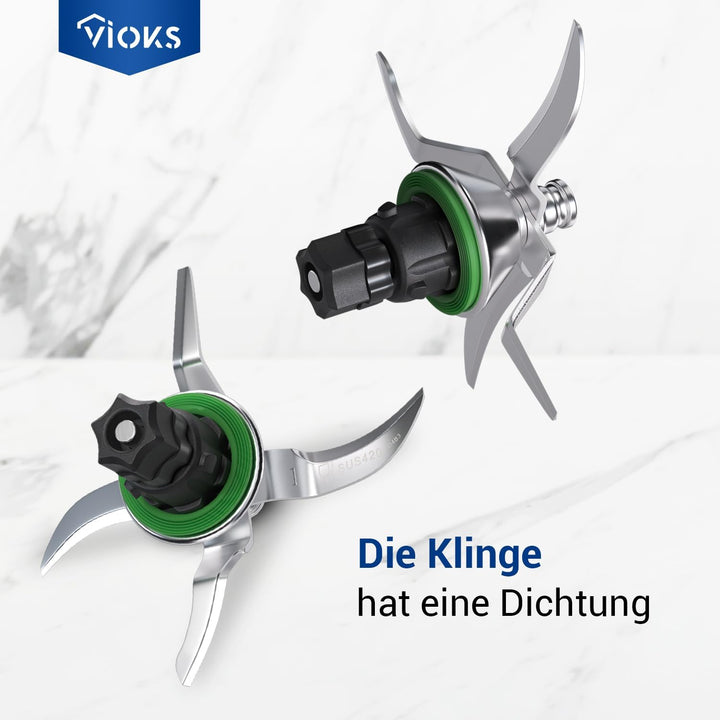 VIOKS Thеrmomix TM5 Ersatzmesser aus Edelstahl SUS420 Ersatz für Vоrwerk Thеrmomix TM5 Messer - Vоrw