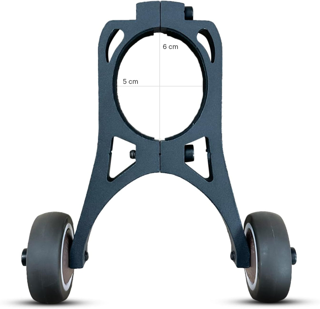 SmartGyro Unisex – Erwachsene Trolley Räder Wagenräder, Schwarz, Mittel