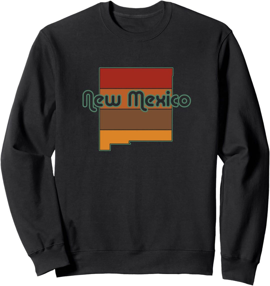 70er Jahre Retro Neue Mexikanische Stadt Souvenir Sweatshirt