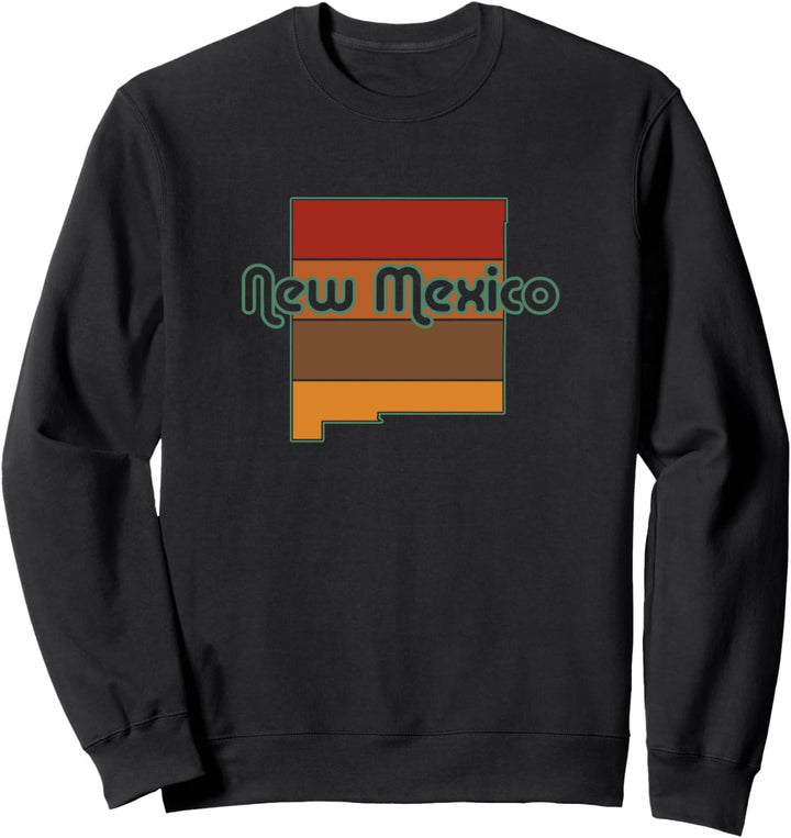 70er Jahre Retro Neue Mexikanische Stadt Souvenir Sweatshirt