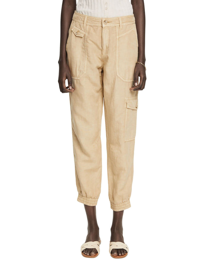 ESPRIT Damen Hose 30 285/Sand, 30 285/Sand