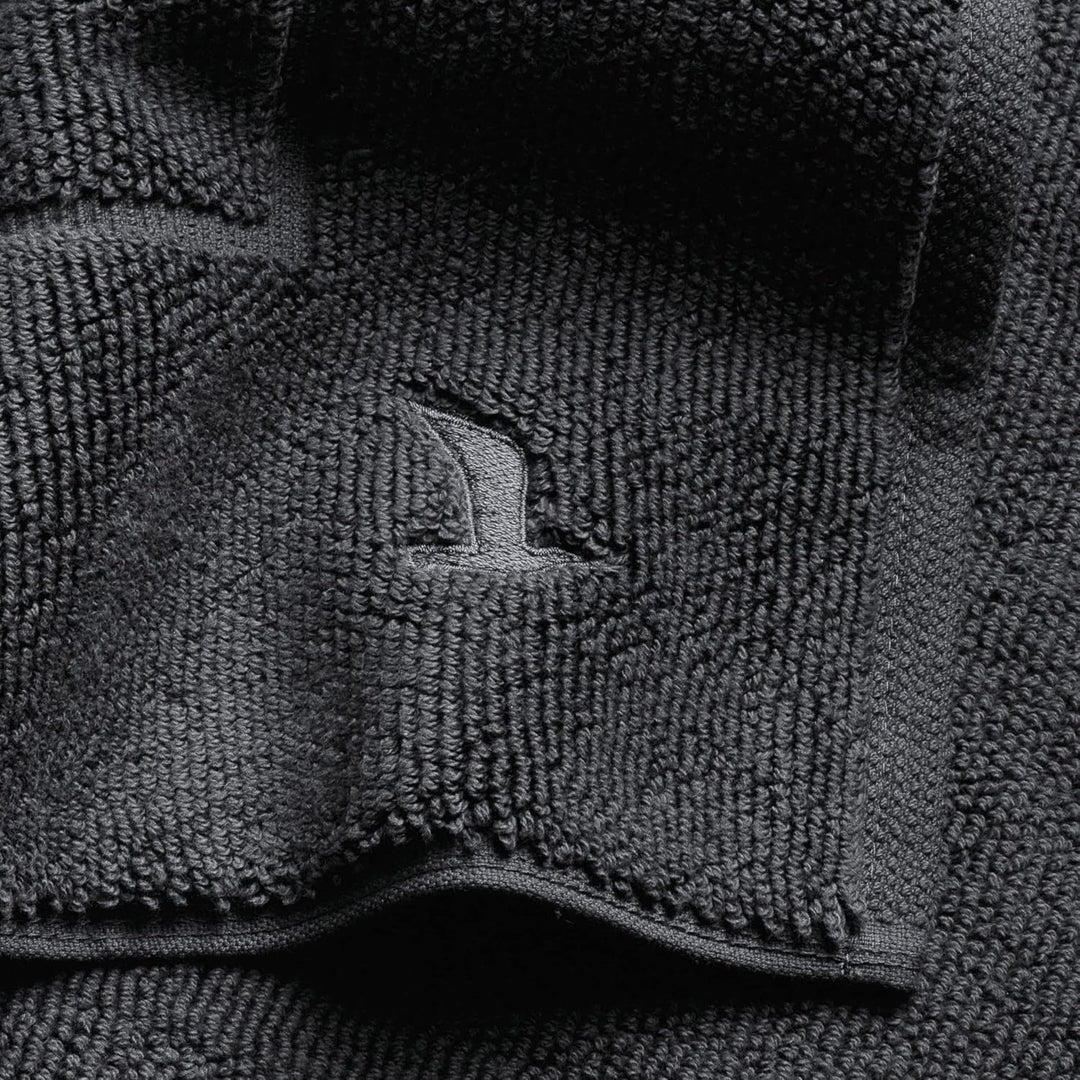 Möve Superwuschel Badteppich mit eingesticktem Logo, Baumwolle, Dark Grey, 60 x 100 cm Dark Grey 60
