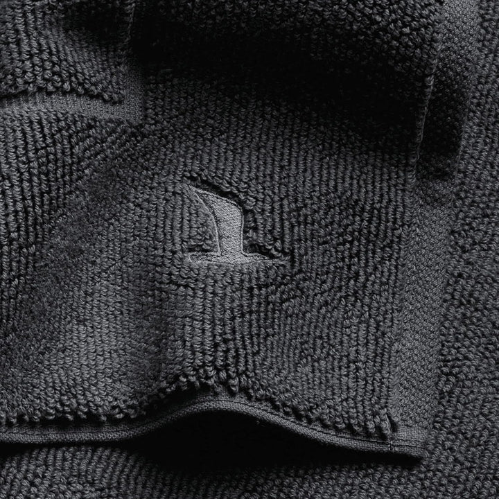 Möve Superwuschel Badteppich mit eingesticktem Logo, Baumwolle, Dark Grey, 60 x 100 cm Dark Grey 60