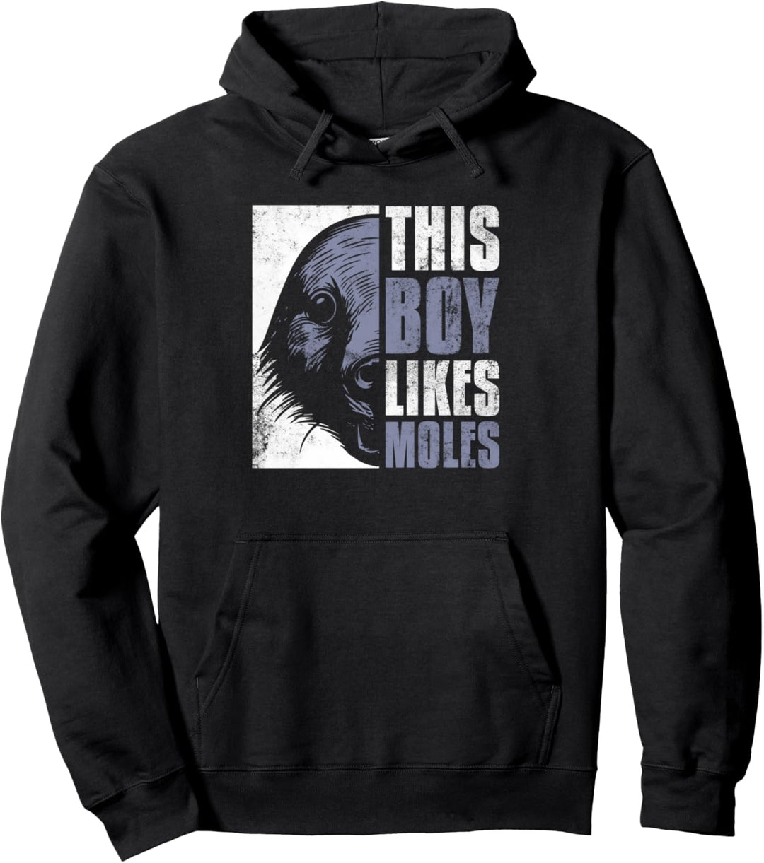 Junge mag Maulwürfe Lustiges Hobby Gärtner Design Pullover Hoodie