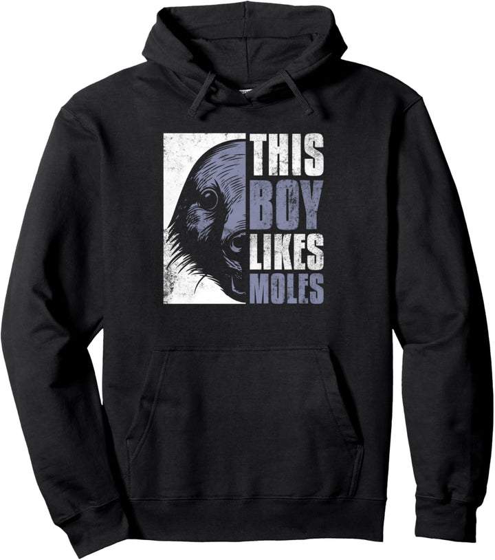 Junge mag Maulwürfe Lustiges Hobby Gärtner Design Pullover Hoodie