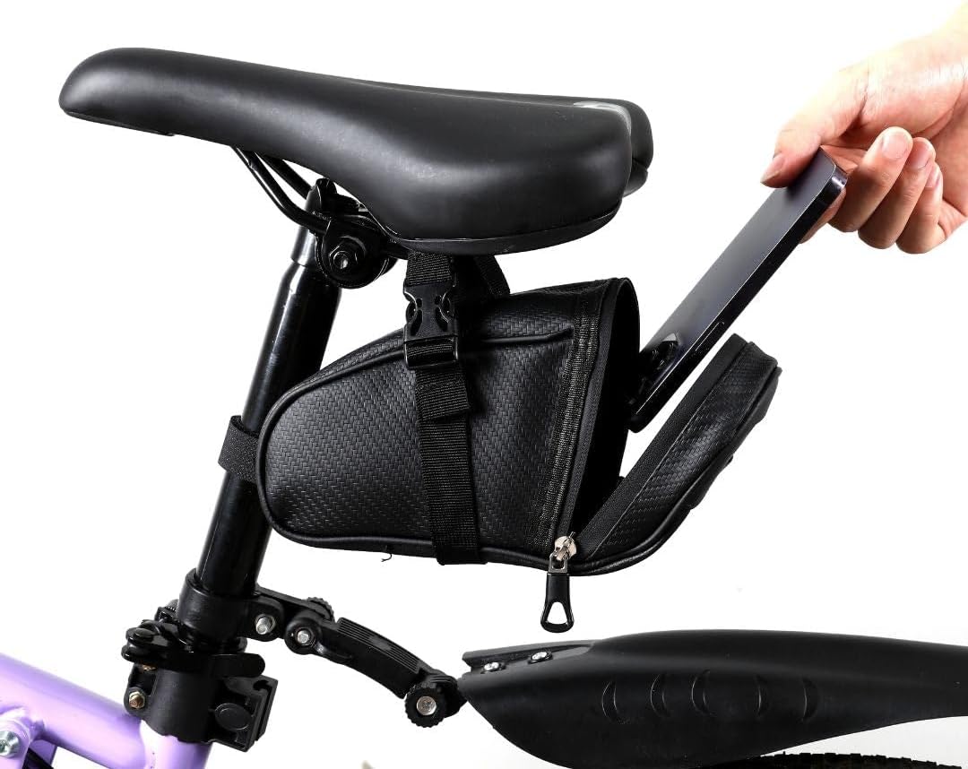 Alpensattel Fahrrad Satteltasche | Praktische Tasche zur Befestigung am Sattel | Wasserdicht &amp; Unive