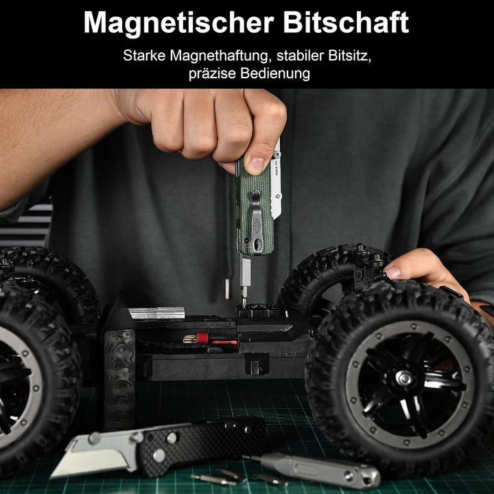 OKNIFE U1 Pro Multifunktionsmesser – Klappbares Universalmesser mit Klappschraubendreher, Schnellwec