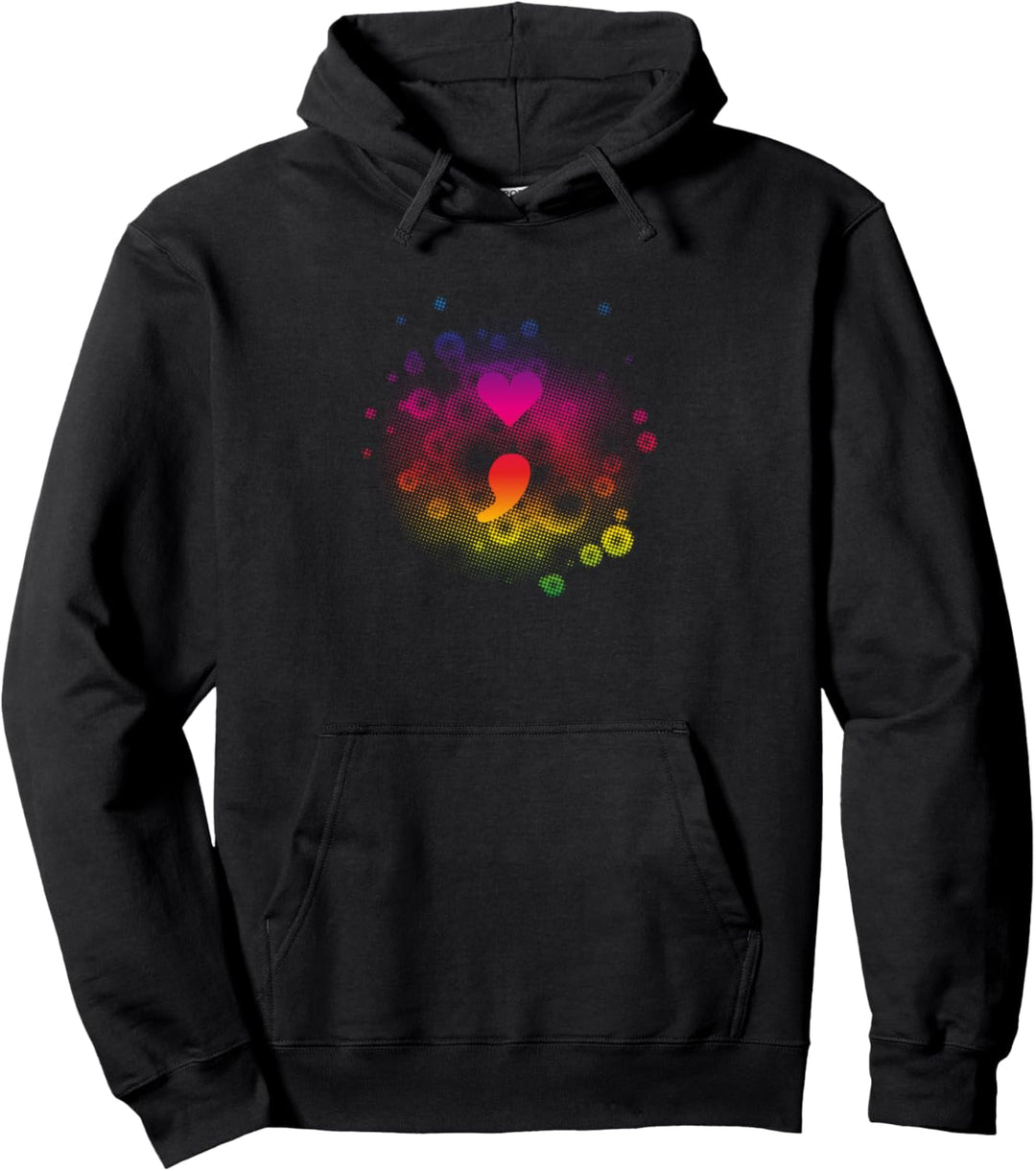 Semikolon Suicide Awareness Mental Illness Pullover Hoodie