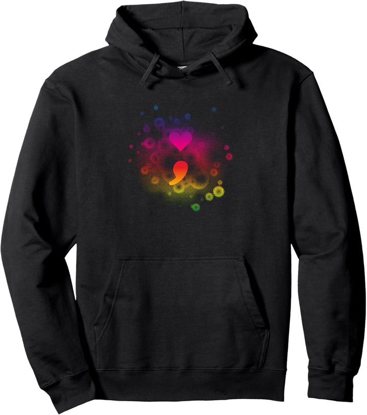 Semikolon Suicide Awareness Mental Illness Pullover Hoodie