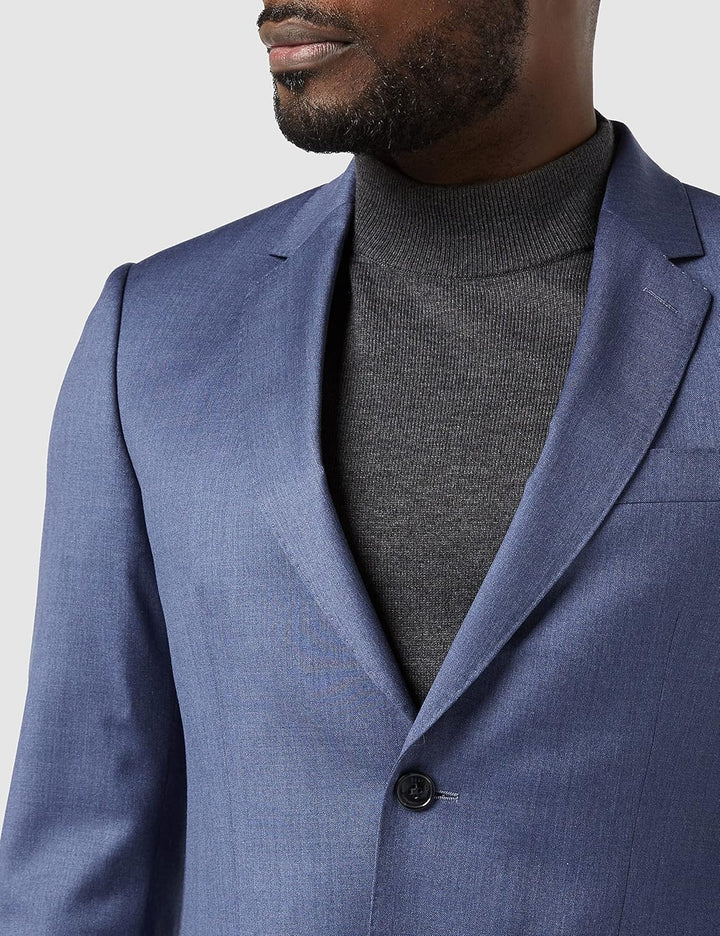 Hackett London Herren Plain Wool Twill B Cc Business Suit Jacket 50 Blue (Blue), 50 Blue (Blue)