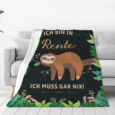 G-dake Ich bin in Rente Geschenk,Ruhestand Rentner Abschied Geschenke Abschiedsgeschenk Faultier Kus