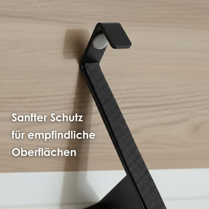DEELIA® Geschirrtuchhalter Küche | Handtuchhalter ohne Bohren zum Einhängen am Küchenschrank | inkl.