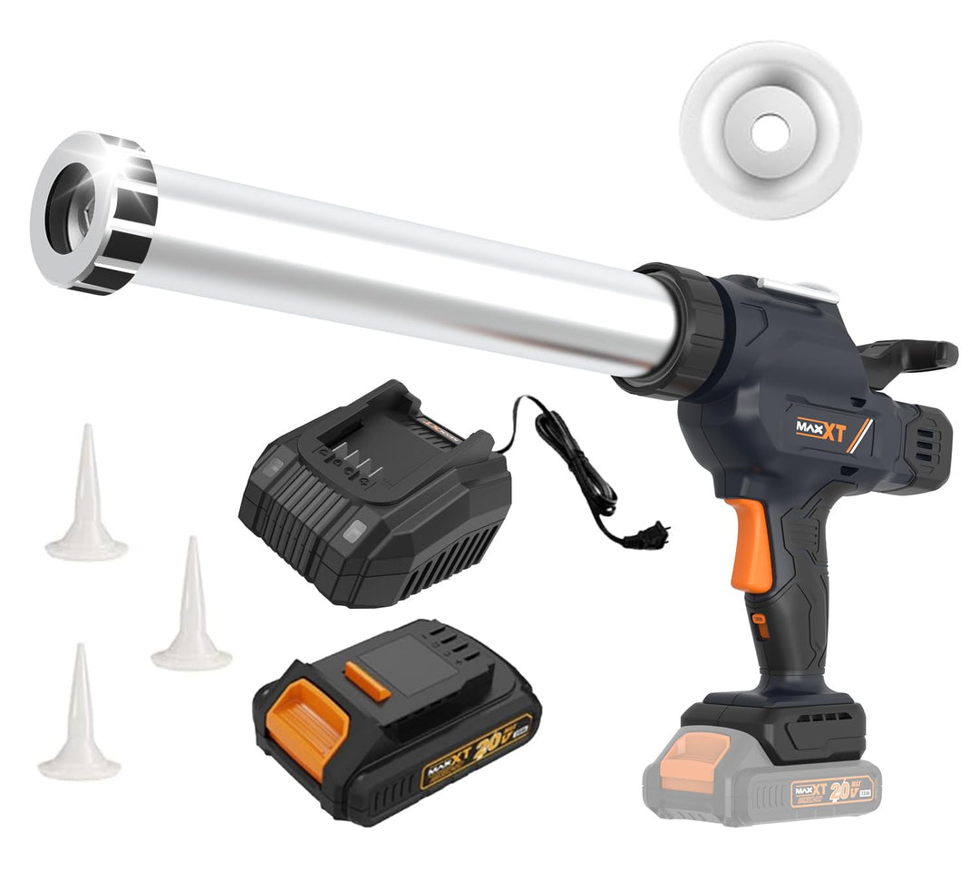 MAXXT Kabellose Wurstspritze - 2,0AH Akku inklusive, Anti-Tropf-Design, für 300-600ml Wurstpackungen