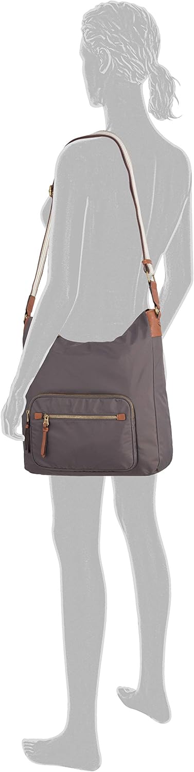 camel active bags Bari Damen Hobo Bag Schultertasche Gross dark grey Dark Grey 35 x 13 x 38, Dark Gr
