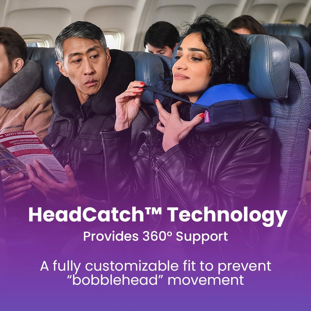 Cabeau The Neck's Evolution, TNE S3 Travel Neck Pillow Memory Foam Airplane Pillow - Neck Pillow wit