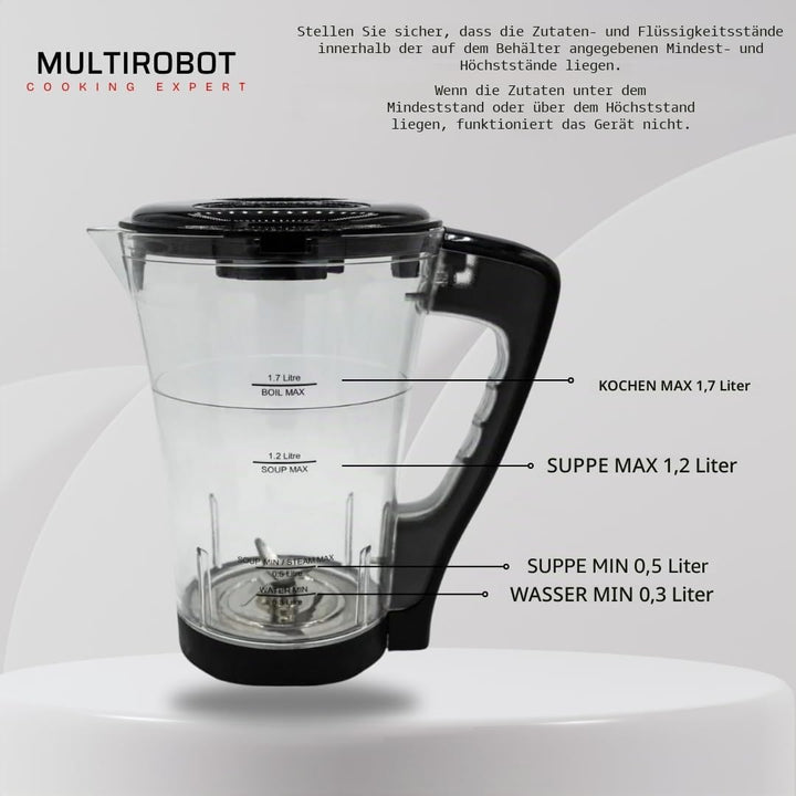 Multi Robot elektrische Suppenterrine, Multifunktionaler Roboter, 6 Programme, 2-in-1-Funktion: Mixb