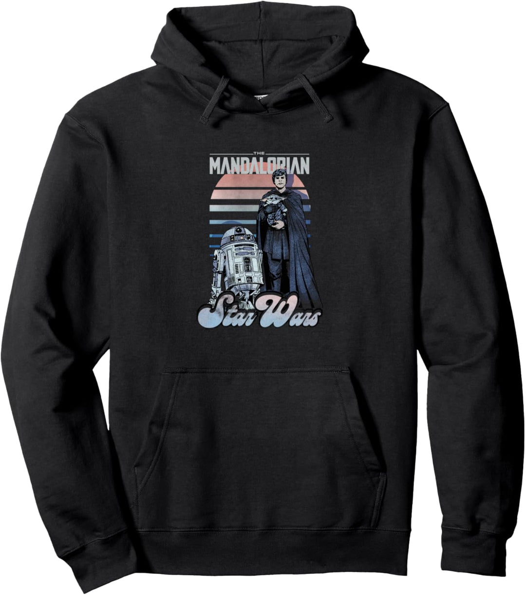 Star Wars: The Mandalorian Luke Skywalker R2-D2& The Child Pullover Hoodie