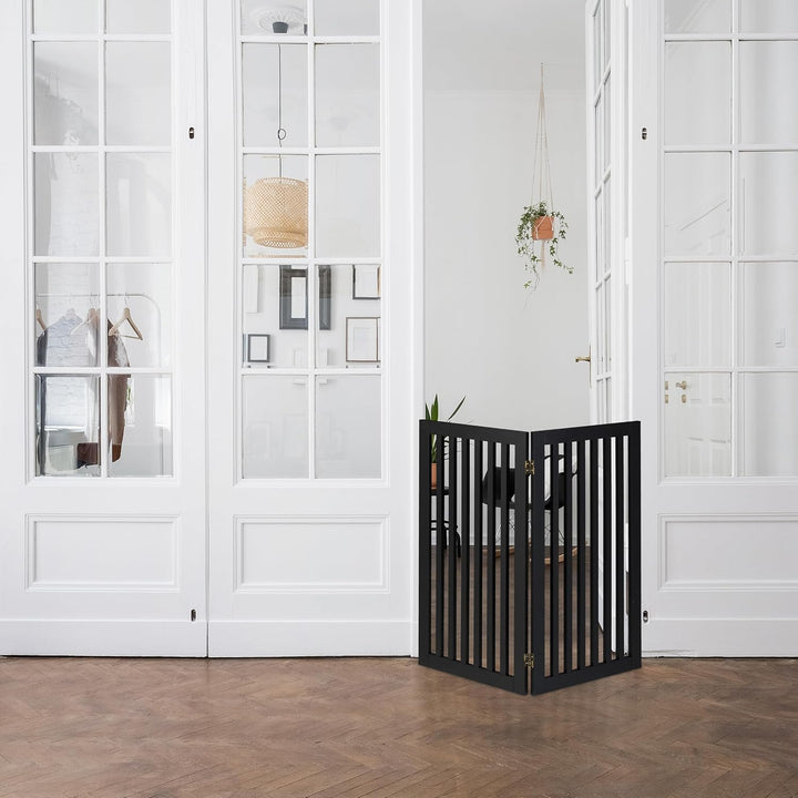 Relaxdays Hundeabsperrgitter, freistehendes Schutzgitter, HxB: 91,5 x 103 cm, MDF, zusammenklappbar,
