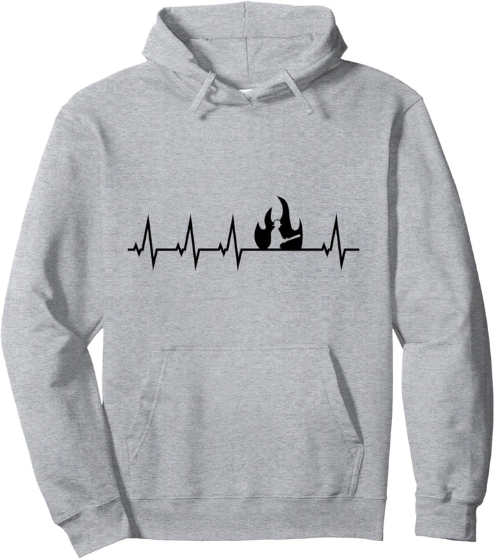 Feuerwehrmann Herzschlag Feuerwehr Feuerwehr Feuerwehr Pullover Hoodie