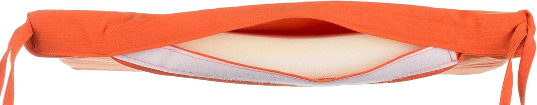 Brandsseller Sitzkissen Stuhlkissen Sitzauflage Stuhlauflage - Uni Farben mit 4 Kordelbändern für si