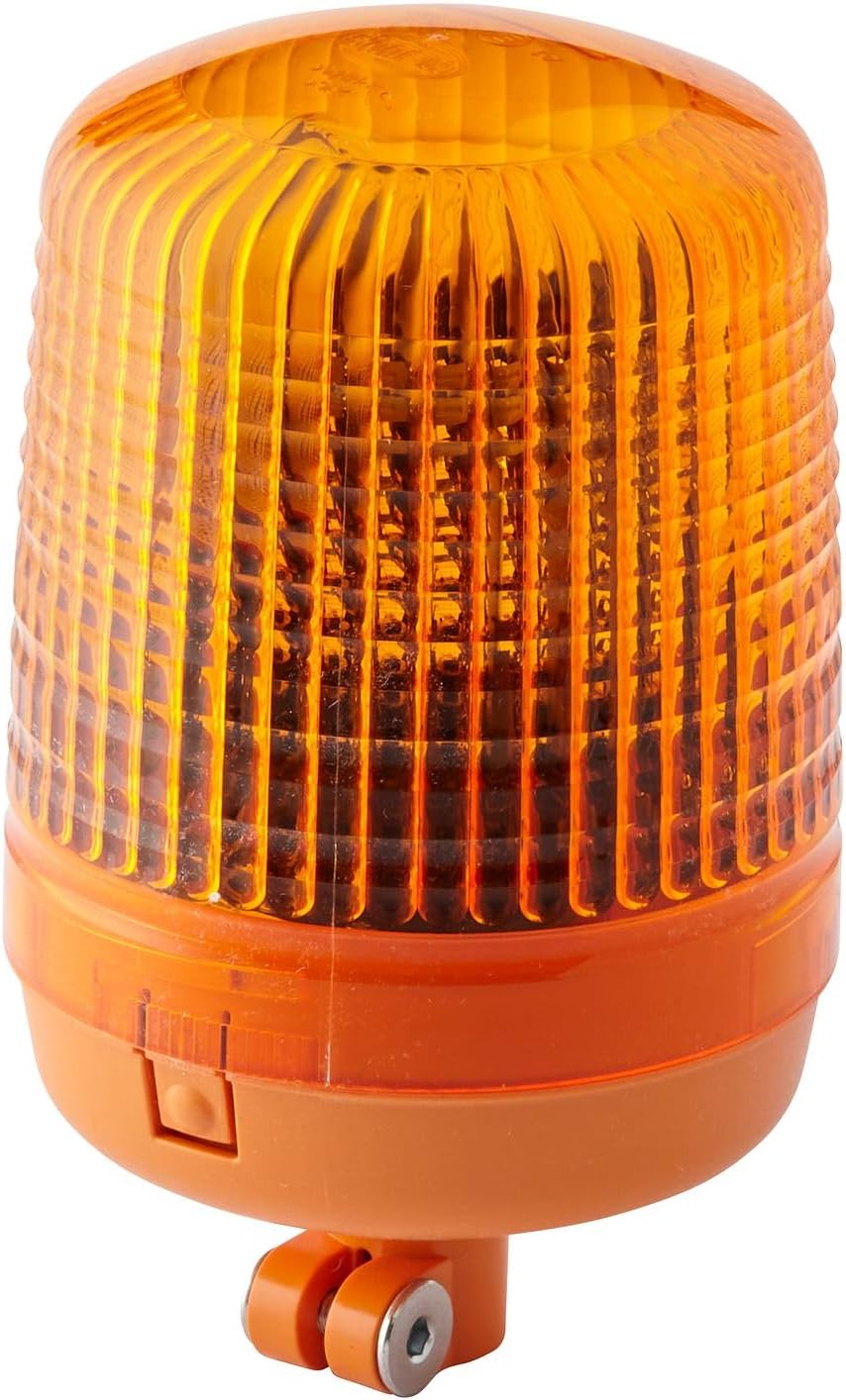HELLA - Halogen-Rundumkennleuchte - KL 7000 - 12V - gelb - Rohrstutzen - Menge: 1 - 2RL 008 060-101