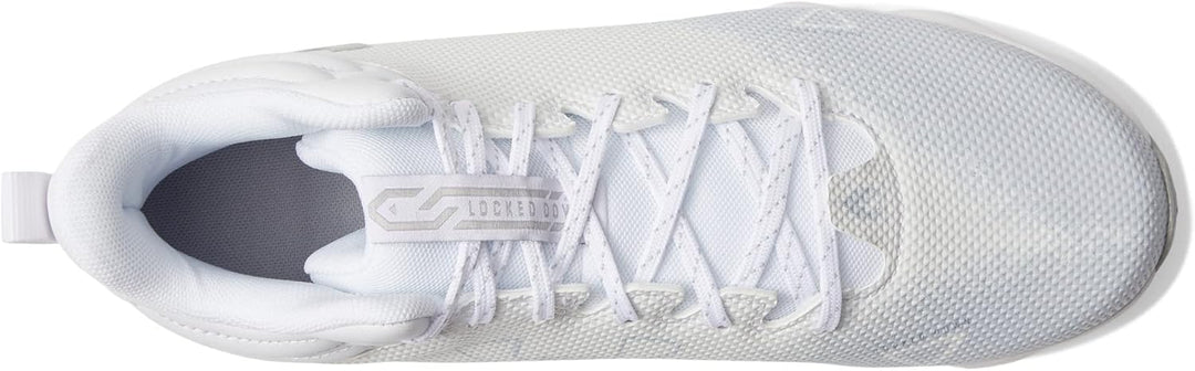 Under Armour Glyde Rm Damen Softball-Schuh 40.5 EU White White Metallic Silver, 40.5 EU White White