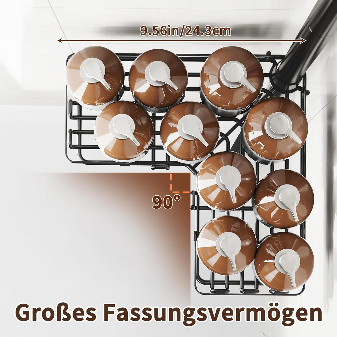 Kegii Duschablage ohne Bohren, Teleskop Duschregal Ecke, Shampoo Halterung für Dusche Höhenverstellb