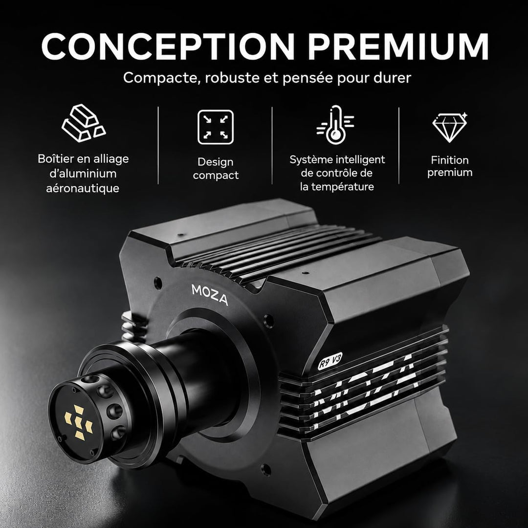 MOZA R9 V3 Direct Drive Wheel Base 9 Nm Force Feedback für Sim Racing PC