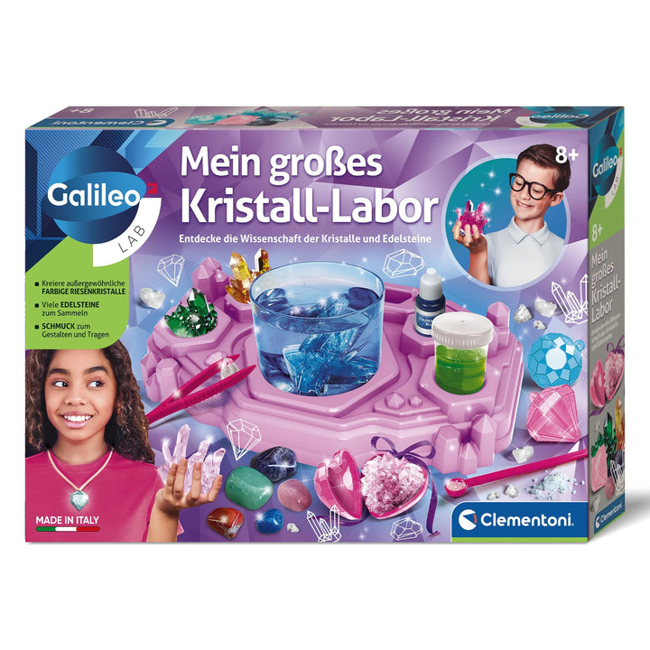 Galileo Lab Mein grosses Kristall-Labor - DIY Experimentierset zur Herstellung riesiger Kristalle &