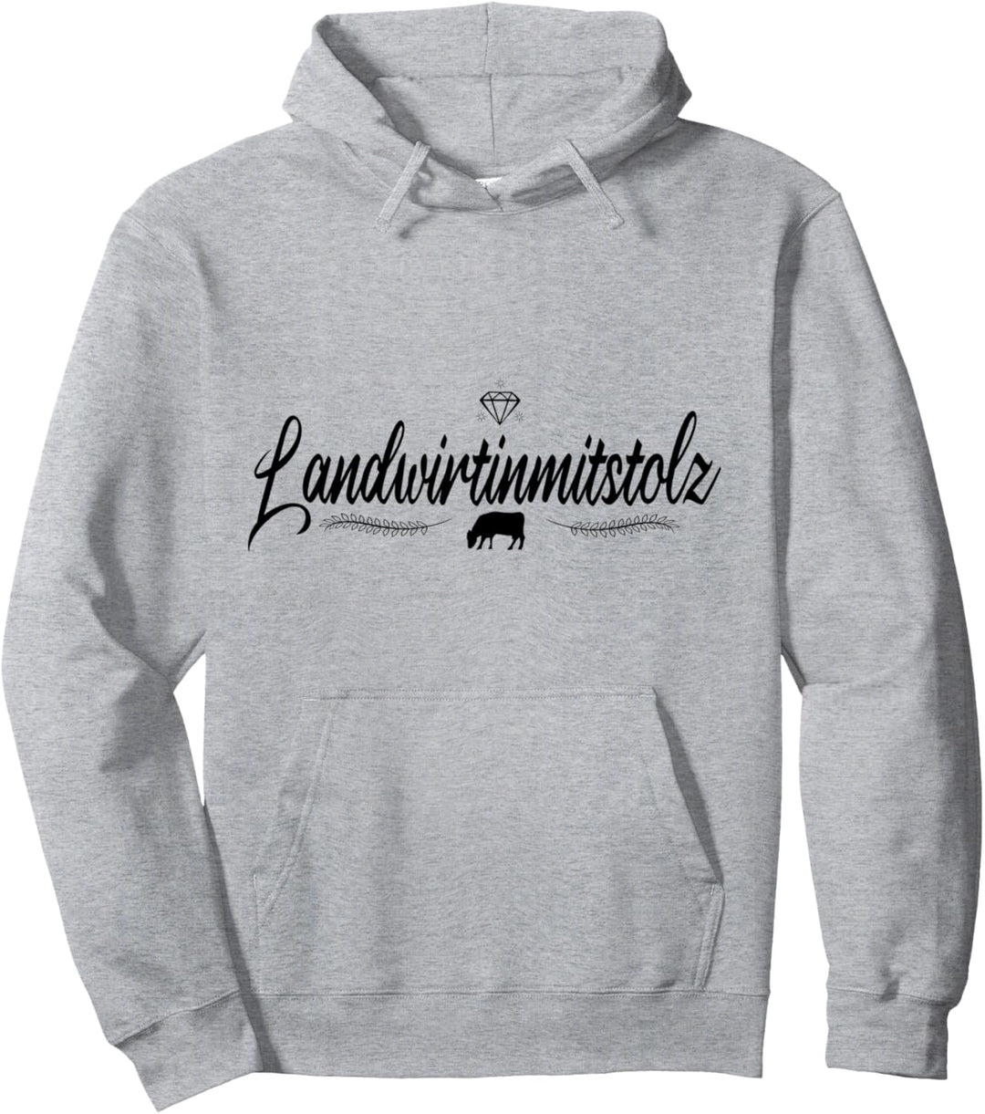 Landwirtin mit Stolz - Landwirtinen Bäuerin Bauernhof Pullover Hoodie