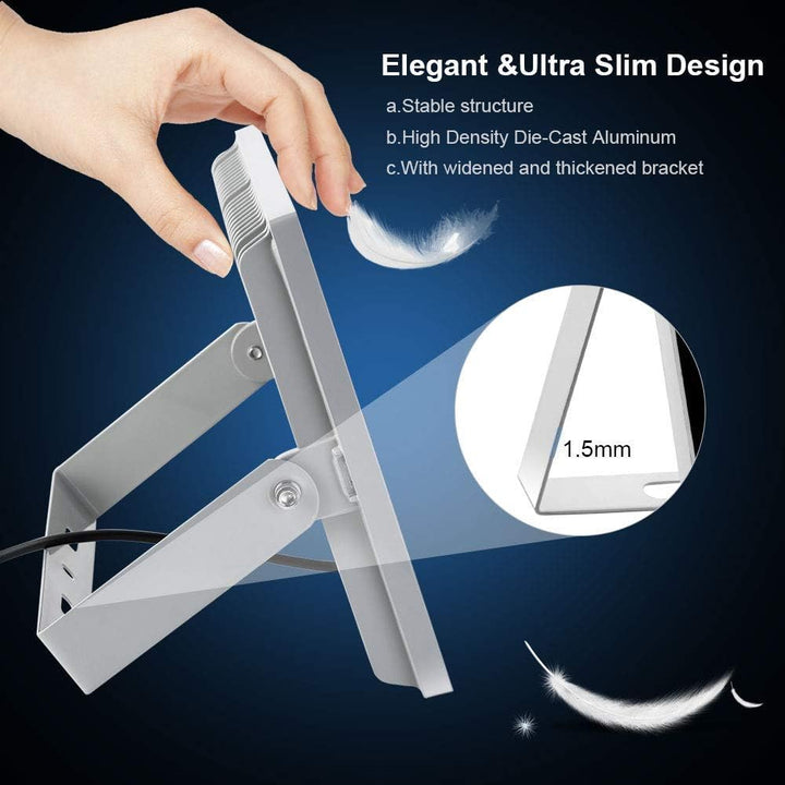 Viugreum LED Strahler Aussen 500W 40000 Lumen 6500k Kaltes Weiss LED Fluter Aussenstrahler Super Bri