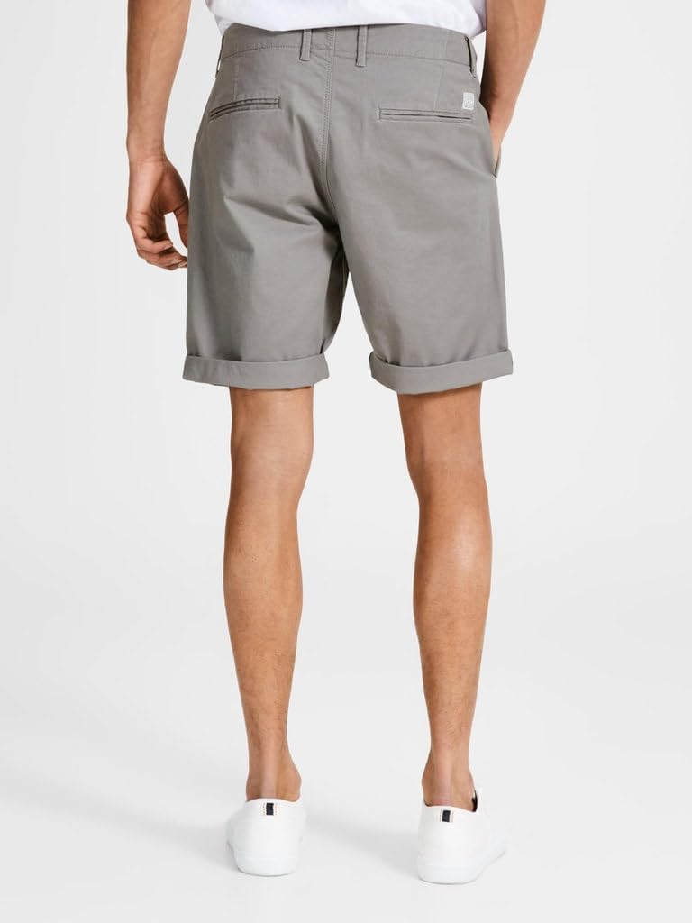 JACK & JONES Herren Shorts S C: White/Ultimate Grey, S C: White/Ultimate Grey