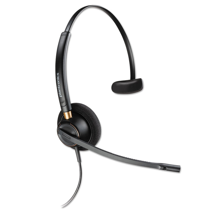 Plantronics HW510 Monaural QD Kopfhörer Schwarz HW510 mit Noise-Cancelling Mikrofon Mono Single