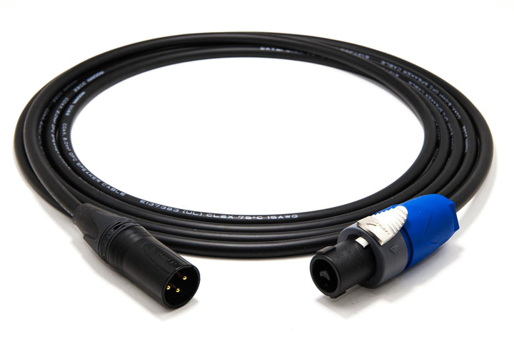 enoaudio Mogami 3082 High-End Lautsprecherkabel | Neutrik Gold XLR male - Speakon | HiFi, 3,0 m, 3,0