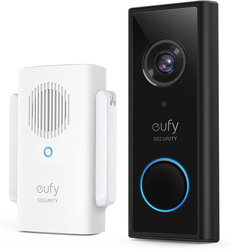 eufy Security Video Doorbell 2K HD Kabellose Sicherheitskamera mit Türklingel & Türglocke, Akkubetri