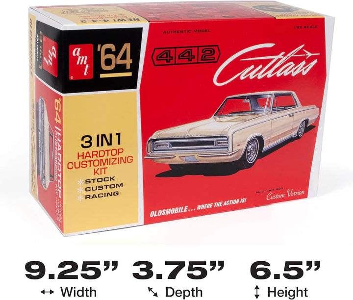 AMT 1964 Olds Cutlass 442 Hardtop Massstab 1:25 Modellbausatz Fabrik Farbe