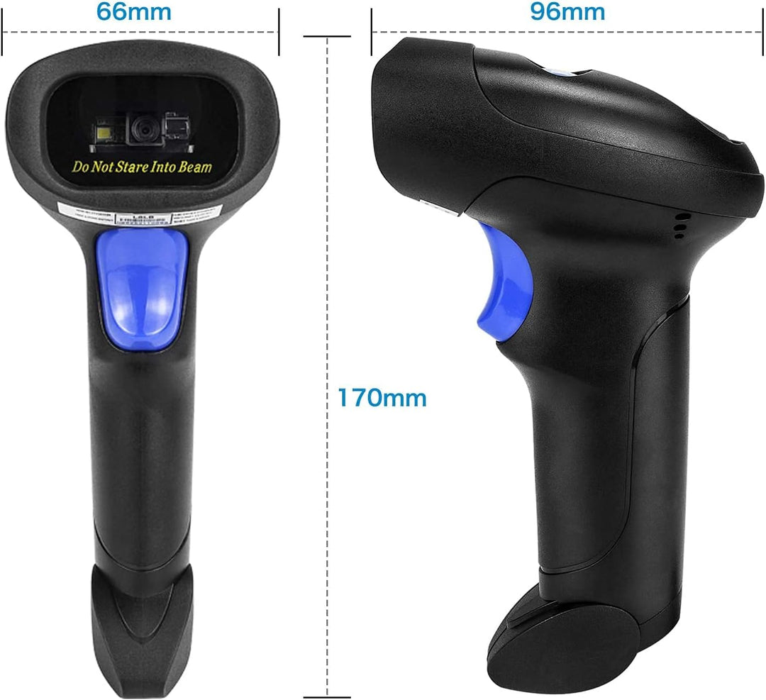 NetumScan Kabelloser 2D-Barcode-Scanner - Tragbarer Barcode-Leser/Scanner QR PDF417 DataMatrix Maxic