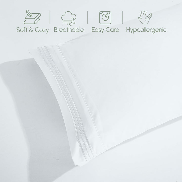 Elegant Comfort TM Luxuriöses Bettwäsche-Set, ägyptische Fadenzahl 1500, Bestickt, hochwertig, Hotel