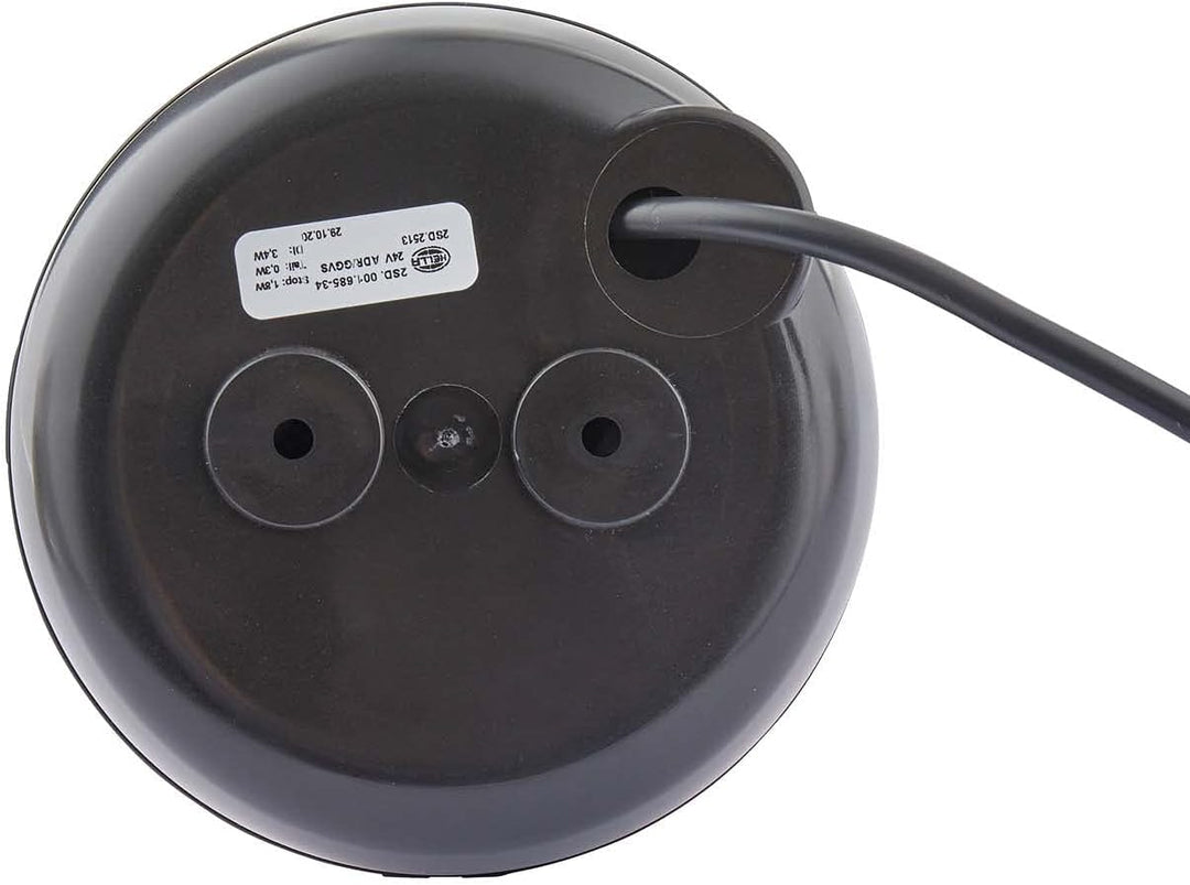 HELLA - Heckleuchte - LED - 24V - Anbau/geschraubt - Lichtscheibenfarbe: rot/gelb - Kabel: 500mm - S
