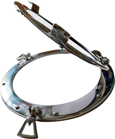 Sea-Club Bullaugenspiegel Bullauge Aluminium vernickelt Ø=28cm
