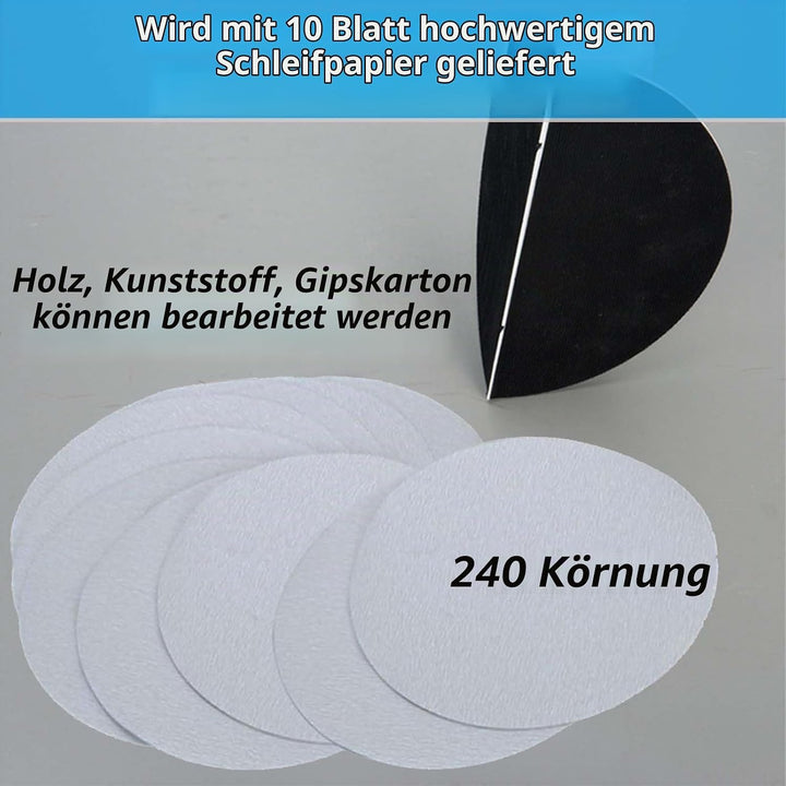 Semi-Circular Angle Sanding Sandpaper Tool, FORMVERSITY Selbstklebendes Schleifpapier Schleifwerkzeu