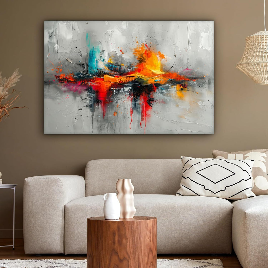 MuchoWow© Leinwandbild Gross 120x80 cm XXL Dekoration Wohnzimmer Bilder Pictures Wall Decoration Liv