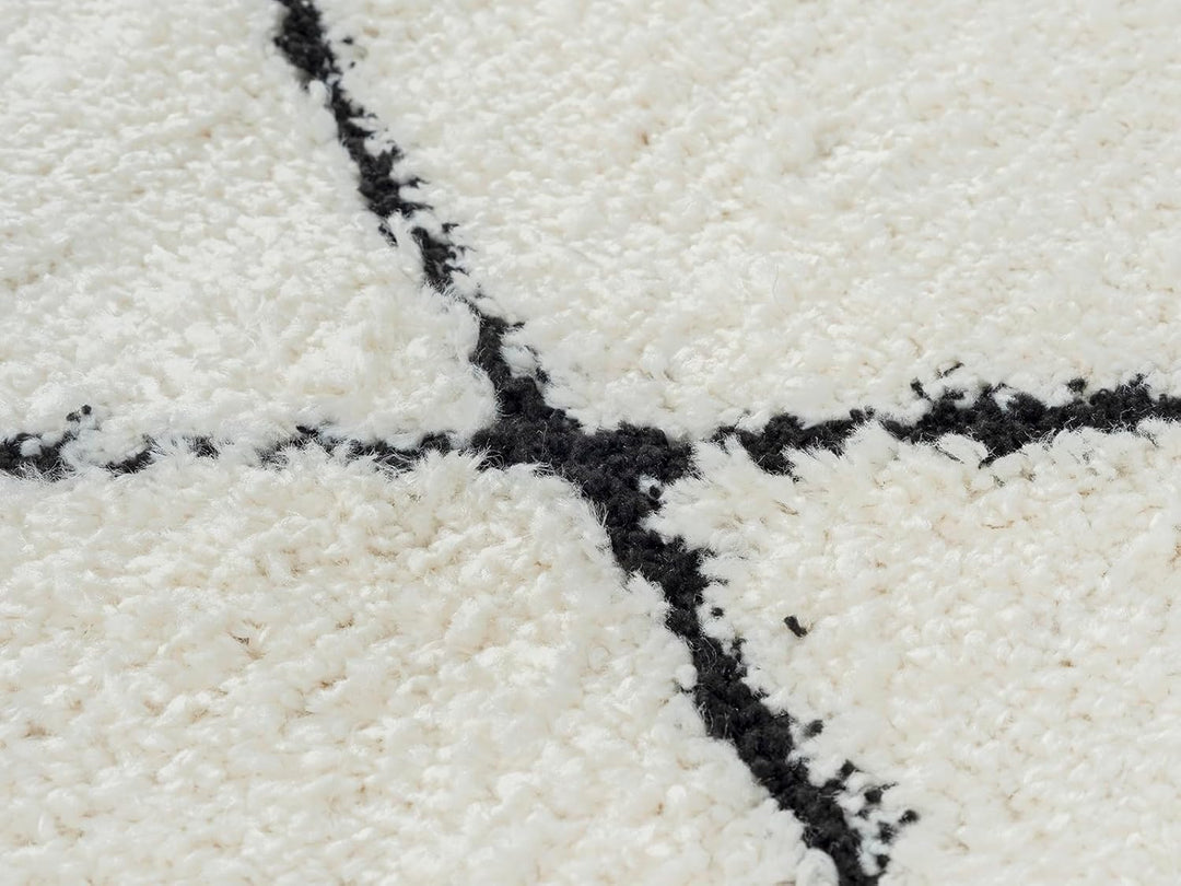 the carpet Velvet eleganter Designer Teppich Wohnzimmer, weicher &amp; pflegeleichter Hochflor Wohnzimme
