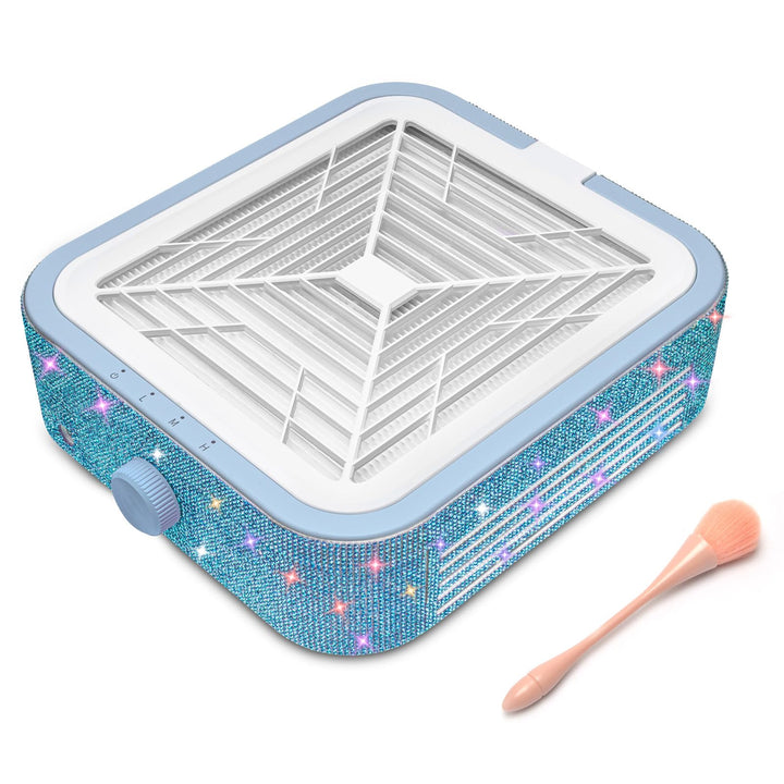 CGBE Staubabsaugung für nägel, 120W Nagelstaubsauger mit 2 Filter Saugstark Professionell Nagel Stau