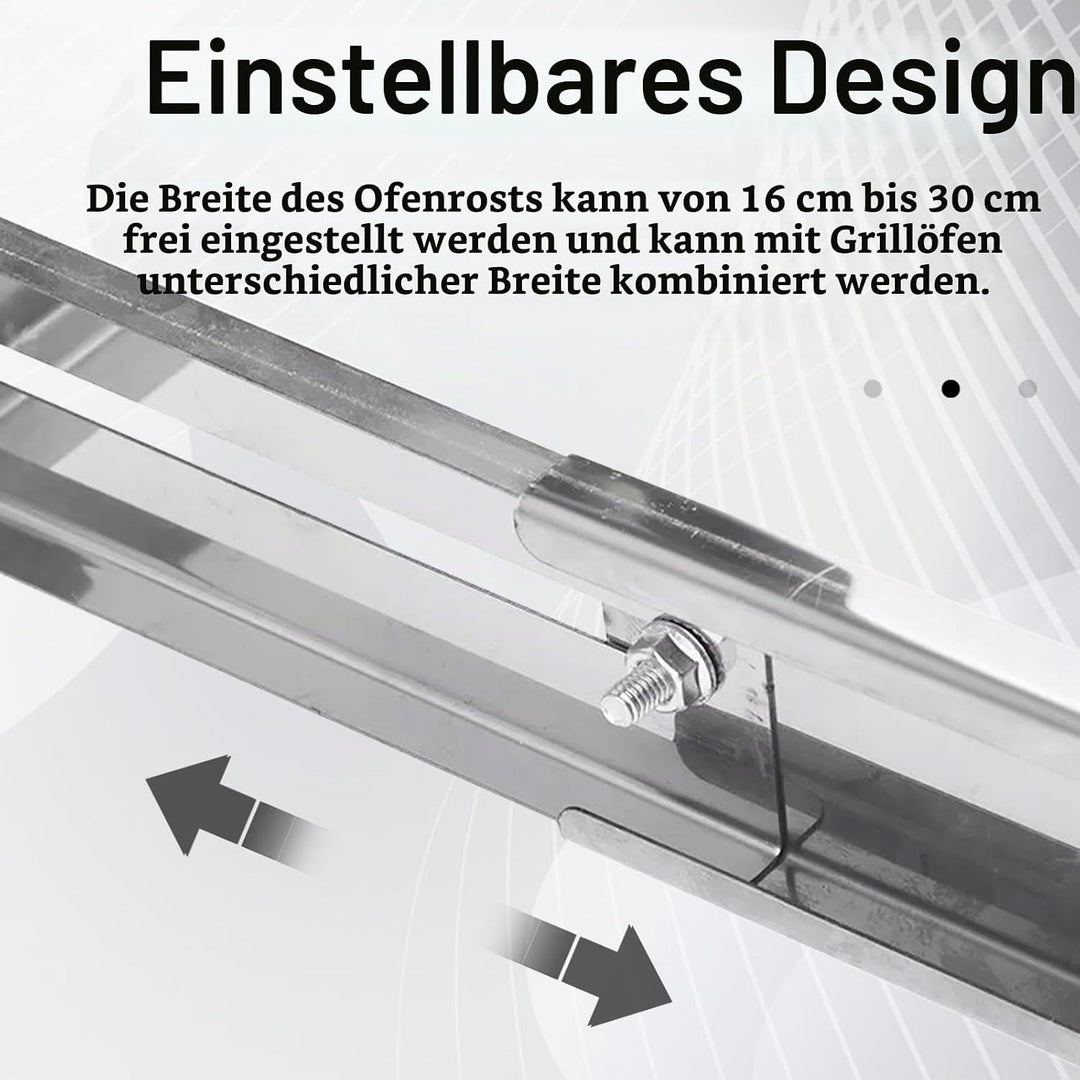 Elektrischer Drehspiess, 50 cm Grillspiessdreher Edelstahl Mit USB Motor 5 U/Min 9 Loch Schaschlik D