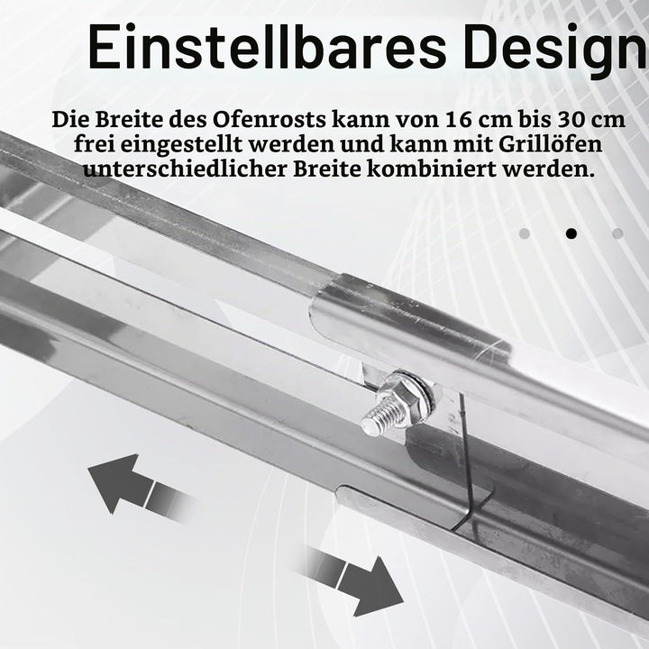 Elektrischer Drehspiess, 50 cm Grillspiessdreher Edelstahl Mit USB Motor 5 U/Min 9 Loch Schaschlik D