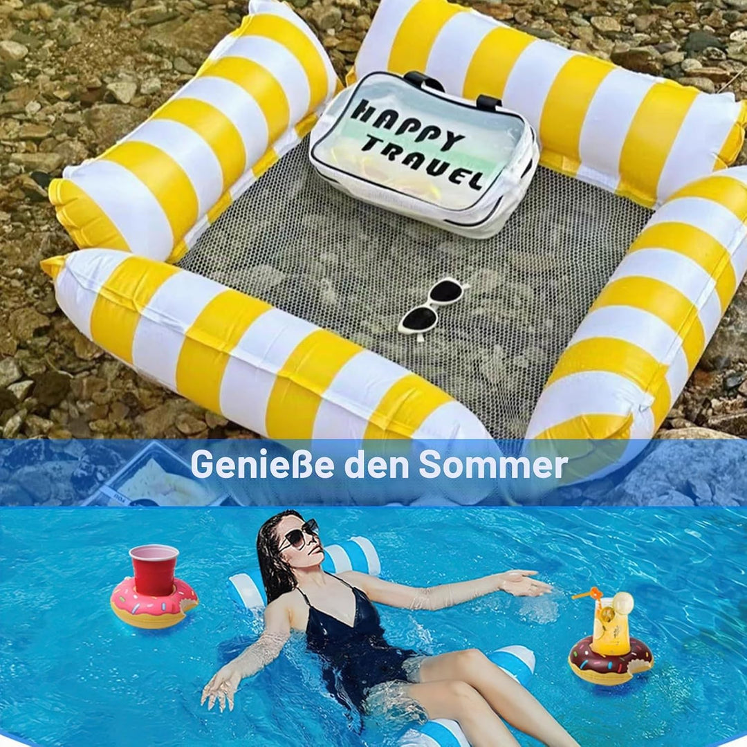Luftmatratze Pool Aufblasbare Wasserhängematte Pool Aufblasbar Wasser Hängematte 4 In 1 Aufblasbare